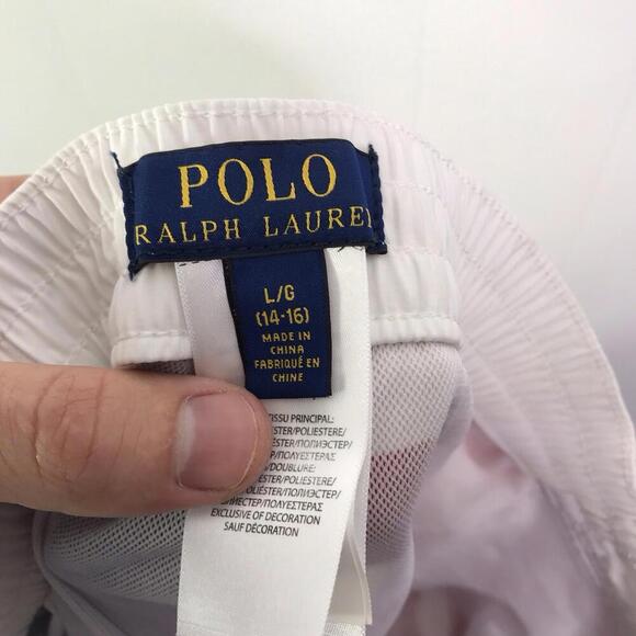 Polo Ralph Lauren Swim Shorts Kids Large American Flag USA Stars Stripes - Picture 8 of 9